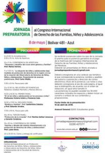 Jornada Preparatoria al Congreso Internacional de Derecho de las Familias, Niez y Adolescencia